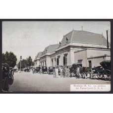 ESTACION DE FERROCARRIL ANTIGUA TARJETA POSTAL MENDOZA FCGOA